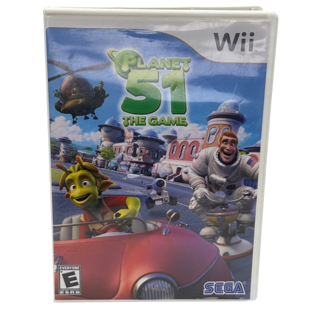 Planet 51 The Game Nintendo Wii Sega 2009 CIB‎ Complete With Manual